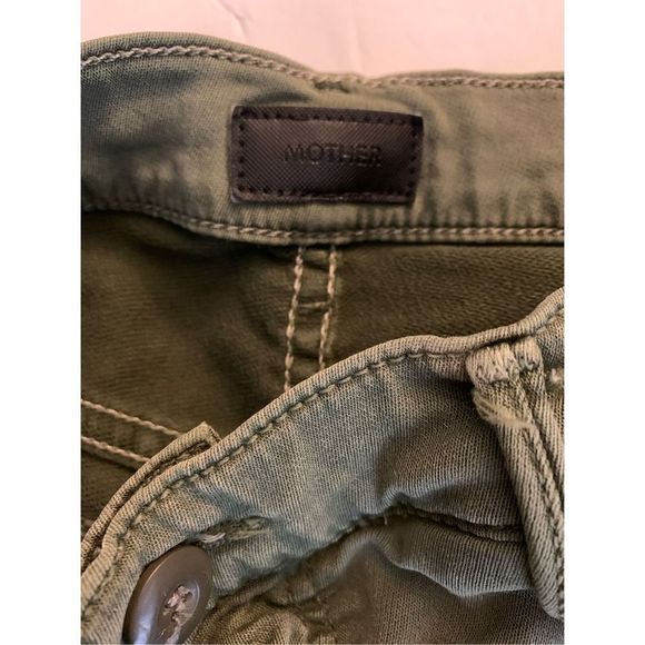 MOTHER Khaki Utility Trousers - Picture 4 of 6